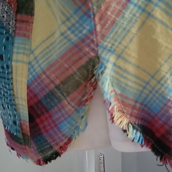 Handmade Vintage Upcycled Kantha & Flannel Shacket - JIMI HENDRIX - Picture 9 of 12